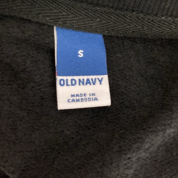 Old Navy Holiday Vibes Fleece Pullover Sweatshirt Black Small - Picture 6 of 8